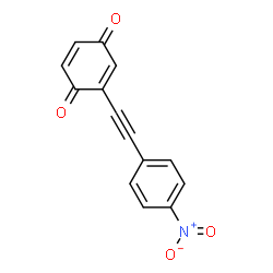 ChemSpider 2D Image | 2-[(4-Nitrophenyl)ethynyl]-1,4-benzoquinone | C14H7NO4