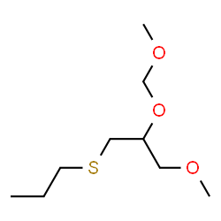 ChemSpider 2D Image | 1-Methoxy-2-(methoxymethoxy)-3-(propylsulfanyl)propane | C9H20O3S