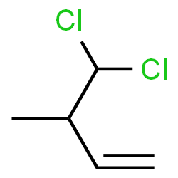 ChemSpider 2D Image | 4,4-Dichloro-3-methyl-1-butene | C5H8Cl2