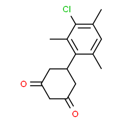 ChemSpider 2D Image | 5-(3-Chloro-2,4,6-trimethylphenyl)-1,3-cyclohexanedione | C15H17ClO2
