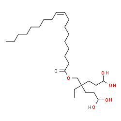ChemSpider 2D Image | 2-(3,3-Dihydroxypropyl)-2-ethyl-5,5-dihydroxypentyl (9Z)-9-octadecenoate | C28H54O6