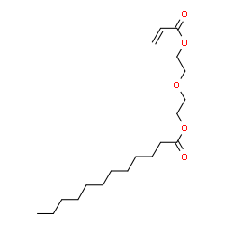 ChemSpider 2D Image | 2-[2-(Acryloyloxy)ethoxy]ethyl laurate | C19H34O5