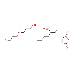 ChemSpider 2D Image | 2-ethylhexanal;furan-2,5-dione;3-(3-hydroxypropoxy)propan-1-ol | C18H32O7