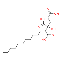 ChemSpider 2D Image | 3-Hydroxy-1,3,4-pentadecanetricarboxylic acid | C18H32O7