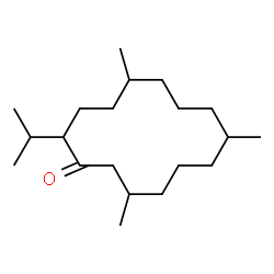 ChemSpider 2D Image | 2-Isopropyl-5,9,13-trimethylcyclotetradecanone | C20H38O