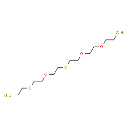 ChemSpider 2D Image | 3,6,12,15-Tetraoxa-9-thiaheptadecane-1,17-dithiol | C12H26O4S3