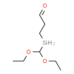 ChemSpider 2D Image | 3-[(Diethoxymethyl)silyl]propanal | C8H18O3Si