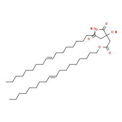 ChemSpider 2D Image | 3-Hydroxy-5-[(9E)-9-octadecen-1-yloxy]-3-{[(9E)-9-octadecen-1-yloxy]carbonyl}-5-oxopentanoic acid | C42H76O7