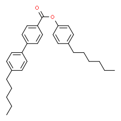 ChemSpider 2D Image | 4-Hexylphenyl 4'-pentyl-4-biphenylcarboxylate | C30H36O2