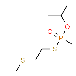 ChemSpider 2D Image | S-[2-(Ethylsulfanyl)ethyl] O-isopropyl methylphosphonothioate | C8H19O2PS2