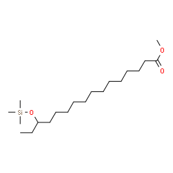 ChemSpider 2D Image | Methyl 14-[(trimethylsilyl)oxy]hexadecanoate | C20H42O3Si