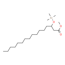 ChemSpider 2D Image | Methyl 3-[(trimethylsilyl)oxy]hexadecanoate | C20H42O3Si