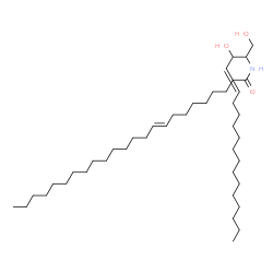 ChemSpider 2D Image | (9E)-N-[(4E)-1,3-Dihydroxy-4-octadecen-2-yl]-9-tetracosenamide | C42H81NO3