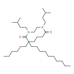 ChemSpider 2D Image | N,N'-1,2-Ethanediylbis[N-(3-methylbutyl)undecanamide] | C34H68N2O2
