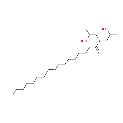 ChemSpider 2D Image | (9E)-N,N-Bis(2-hydroxypropyl)-9-octadecenamide | C24H47NO3