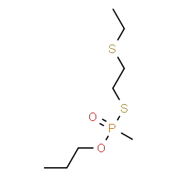 ChemSpider 2D Image | S-[2-(Ethylsulfanyl)ethyl] O-propyl methylphosphonothioate | C8H19O2PS2