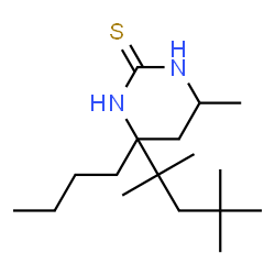 ChemSpider 2D Image | 1-(2-Octanyl)-3-(2,4,4-trimethyl-2-pentanyl)thiourea | C17H36N2S