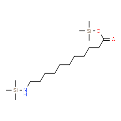 ChemSpider 2D Image | Trimethylsilyl 11-[(trimethylsilyl)amino]undecanoate | C17H39NO2Si2