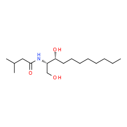 ChemSpider 2D Image | N-[(2S,3R)-1,3-Dihydroxy-2-undecanyl]-3-methylbutanamide | C16H33NO3