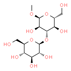 ChemSpider 2D Image | Methyl 3-O-beta-D-glucopyranosyl-alpha-D-glucopyranoside | C13H24O11