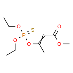 ChemSpider 2D Image | Methyl 3-[(diethoxyphosphorothioyl)oxy]-2-butenoate | C9H17O5PS