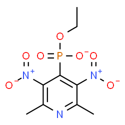 ChemSpider 2D Image | Ethyl (2,6-dimethyl-3,5-dinitro-4-pyridinyl)phosphonate | C9H11N3O7P