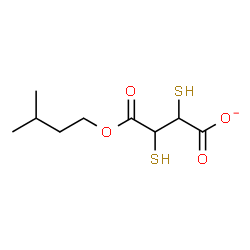 ChemSpider 2D Image | 4-(3-Methylbutoxy)-4-oxo-2,3-disulfanylbutanoate | C9H15O4S2