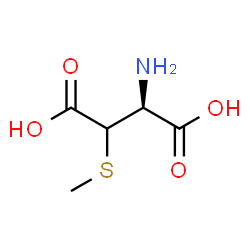 ChemSpider 2D Image | 3-(Methylsulfanyl)-D-aspartic acid | C5H9NO4S