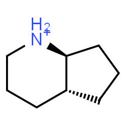 ChemSpider 2D Image | (4aR,7aS)-Octahydro-1H-cyclopenta[b]pyridinium | C8H16N