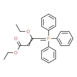 ChemSpider 2D Image | Ethyl 3-ethoxy-4-(triphenylphosphoranylidene)-2-butenoate | C26H27O3P