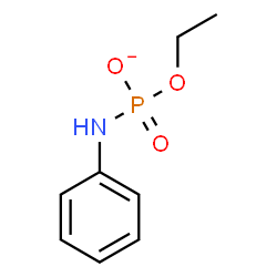 ChemSpider 2D Image | Phosphoramidic acid, N-phenyl-, monoethyl ester, ion(1-) | C8H11NO3P