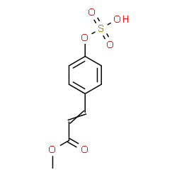 ChemSpider 2D Image | Methyl 3-[4-(sulfooxy)phenyl]acrylate | C10H10O6S