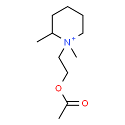 ChemSpider 2D Image | 1-(2-Acetoxyethyl)-1,2-dimethylpiperidinium | C11H22NO2