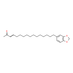 ChemSpider 2D Image | 16-(1,3-Benzodioxol-5-yl)-3-hexadecen-2-one | C23H34O3