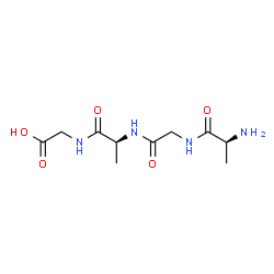 ChemSpider 2D Image | L-Alanylglycyl-L-alanylglycine | C10H18N4O5