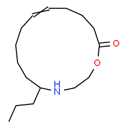 ChemSpider 2D Image | 5-Propyl-1-oxa-4-azacyclopentadec-10-en-15-one | C16H29NO2
