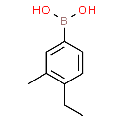 ChemSpider 2D Image | (4-Ethyl-3-methylphenyl)boronic acid | C9H13BO2