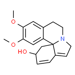 ChemSpider 2D Image | 15,16-Dimethoxy-1,2,6,7-tetradehydroerythrinan-3-ol | C18H21NO3