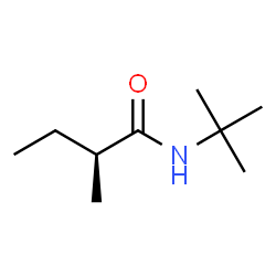 ChemSpider 2D Image | (2S)-2-Methyl-N-(2-methyl-2-propanyl)butanamide | C9H19NO