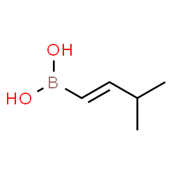ChemSpider 2D Image | [(1E)-3-Methyl-1-buten-1-yl]boronic acid | C5H11BO2