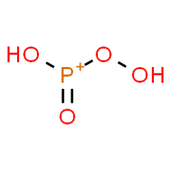 ChemSpider 2D Image | Hydroperoxy(hydroxy)oxophosphonium | H2O4P