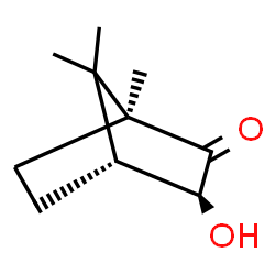 ChemSpider 2D Image | (1S,3S,4R)-3-Hydroxy-1,7,7-trimethylbicyclo[2.2.1]heptan-2-one | C10H16O2