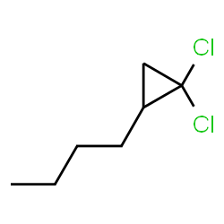 ChemSpider 2D Image | 2-Butyl-1,1-dichlorocyclopropane | C7H12Cl2