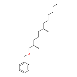 ChemSpider 2D Image | ({[(2S,6S)-2,6-Dimethyldodecyl]oxy}methyl)benzene | C21H36O