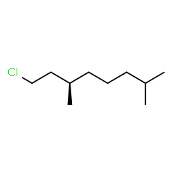 ChemSpider 2D Image | (3R)-1-Chloro-3,7-dimethyloctane | C10H21Cl