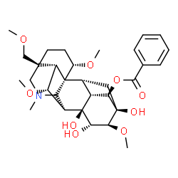 ChemSpider 2D Image | Benzoylhypaconine | C31H43NO9