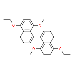 ChemSpider 2D Image | 5,5'-Diethoxy-8,8'-dimethoxy-3,3',4,4'-tetrahydro-1,1'-binaphthalene | C26H30O4