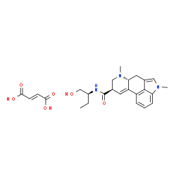ChemSpider 2D Image | (8beta)-N-[(2S)-1-Hydroxy-2-butanyl]-1,6-dimethyl-9,10-didehydroergoline-8-carboxamide (2E)-2-butenedioate (1:1) | C25H31N3O6
