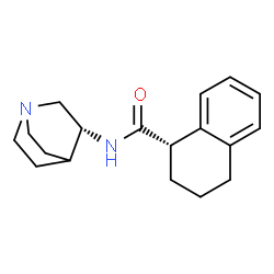 ChemSpider 2D Image | (1S)-N-[(3R)-1-Azabicyclo[2.2.2]oct-3-yl]-1,2,3,4-tetrahydro-1-naphthalenecarboxamide | C18H24N2O