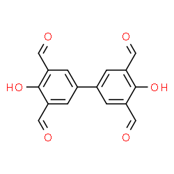 ChemSpider 2D Image | 4,4'-Dihydroxy-3,3',5,5'-biphenyltetracarbaldehyde | C16H10O6